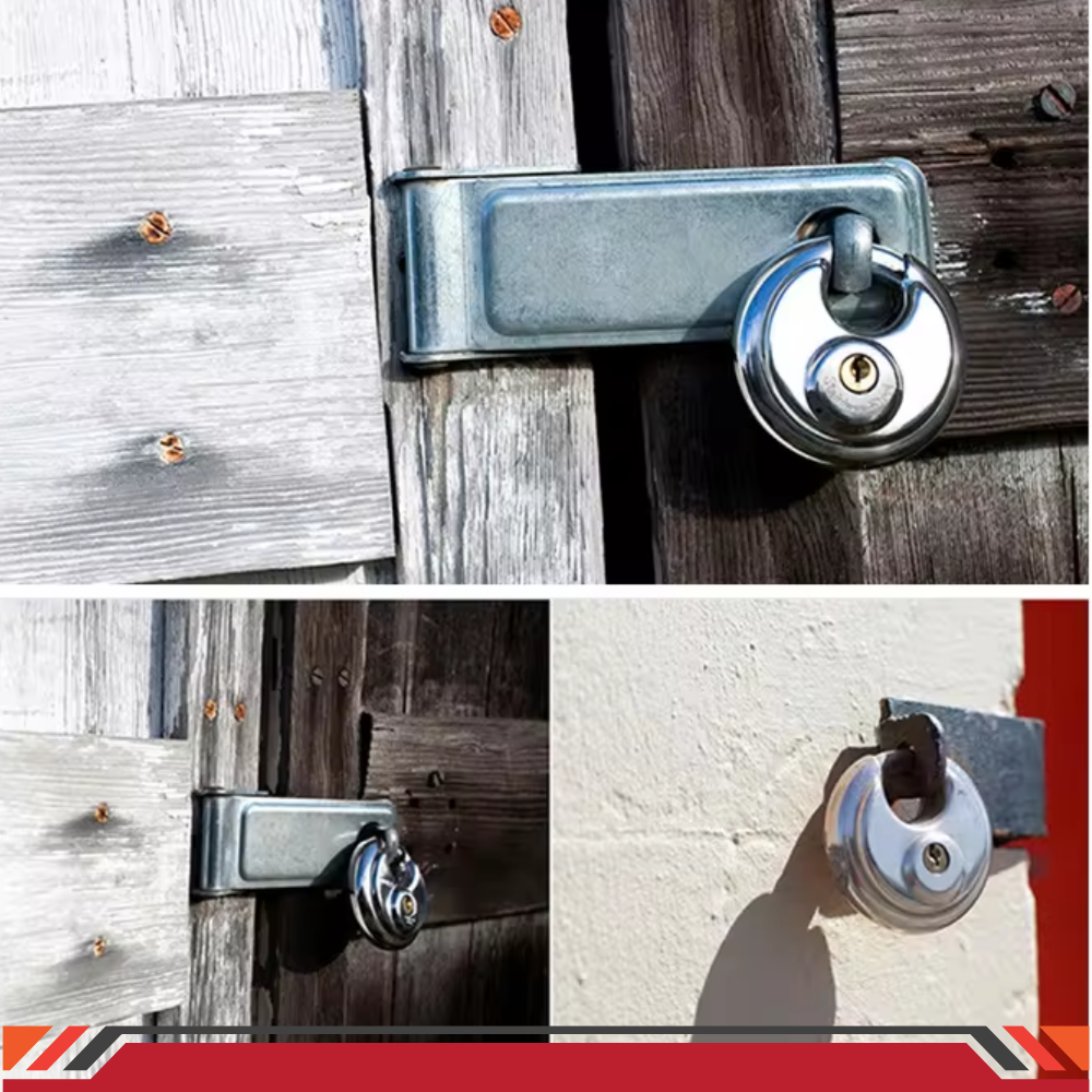 Pack of 24 Acro Locks Discus Keyed Alike Padlock Stainless Steel Discus Lock with 2 Keys, 3/8 Inch Shackle Body Width 70mm, Heavy Duty Lock Outdoor Waterproof Storage Lock for Warehouse, Garage, Storage Unit, Locker, and Outdoors