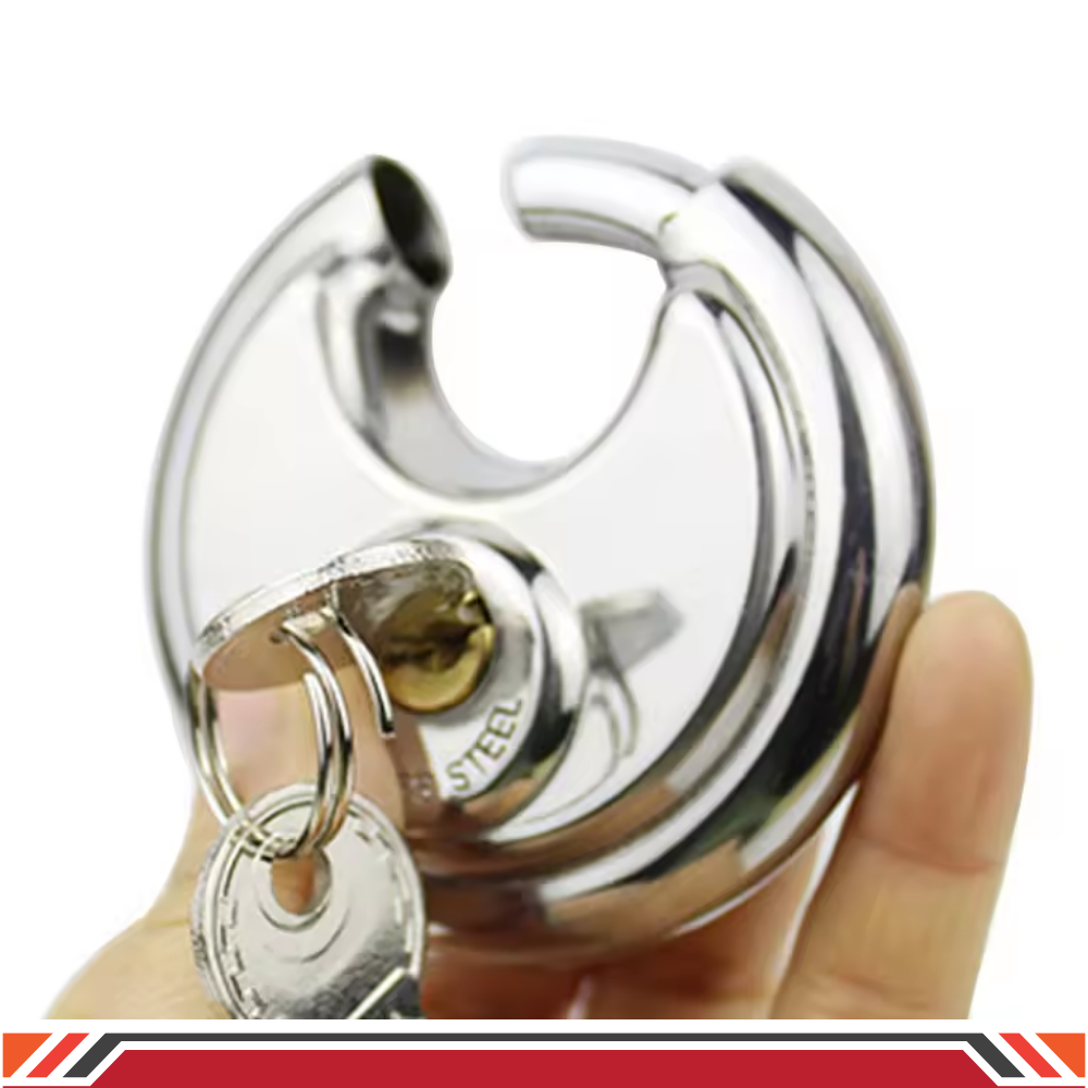 Pack of 24 Acro Locks Discus Keyed Alike Padlock Stainless Steel Discus Lock with 2 Keys, 3/8 Inch Shackle Body Width 70mm, Heavy Duty Lock Outdoor Waterproof Storage Lock for Warehouse, Garage, Storage Unit, Locker, and Outdoors