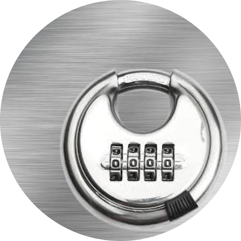 Discus Stainless Steel Combination Locks