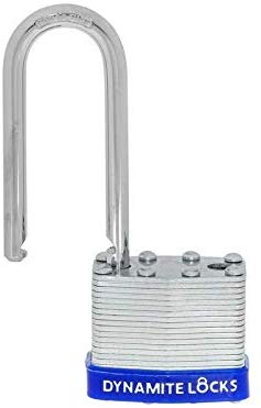 Pack of 144 Units Dynamite Lock Premium Padlock Set Laminated keyed Padlock (1-9/16", 40mm), keyed Alike Locks, Long Shackle (Copy) (Copy)