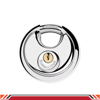 Pack of 24 Acro Locks Discus Keyed Alike Padlock Stainless Steel Discus Lock with 2 Keys, 3/8 Inch Shackle Body Width 70mm, Heavy Duty Lock Outdoor Waterproof Storage Lock for Warehouse, Garage, Storage Unit, Locker, and Outdoors