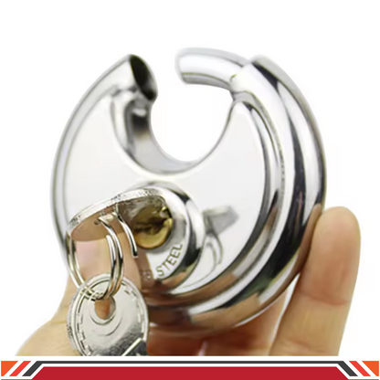 Pack of 24 Acro Locks Discus Keyed Alike Padlock Stainless Steel Discus Lock with 2 Keys, 3/8 Inch Shackle Body Width 70mm, Heavy Duty Lock Outdoor Waterproof Storage Lock for Warehouse, Garage, Storage Unit, Locker, and Outdoors
