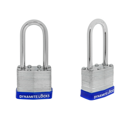 Pack of 144 Units Dynamite Lock Premium Padlock Set Laminated keyed Padlock (1-9/16", 40mm), keyed Alike Locks, Long Shackle (Copy) (Copy)