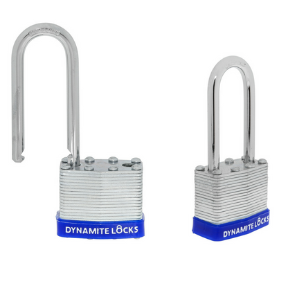 Pack of 144 Units Dynamite Lock Premium Padlock Set Laminated keyed Padlock (1-9/16", 40mm), keyed Alike Locks, Long Shackle (Copy) (Copy)