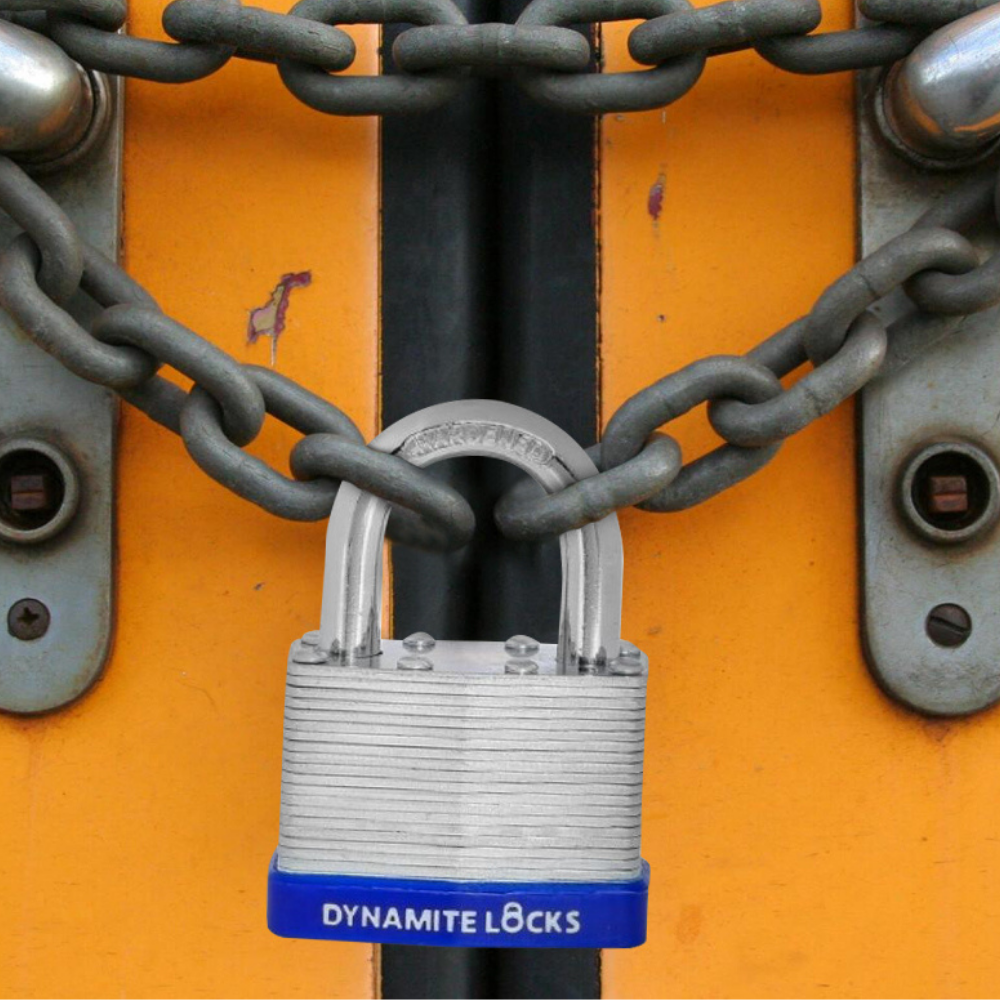 Pack of 48, Dynamite Locks Padlocks with same keys, 50mm Heavy Duty Laminated Steel Padlock Short Shackle Hardened Steel Shackle, Commercial Grade Keyed Alike 2-Inch, 50mm Padlocks Keyed Alike Set (48)