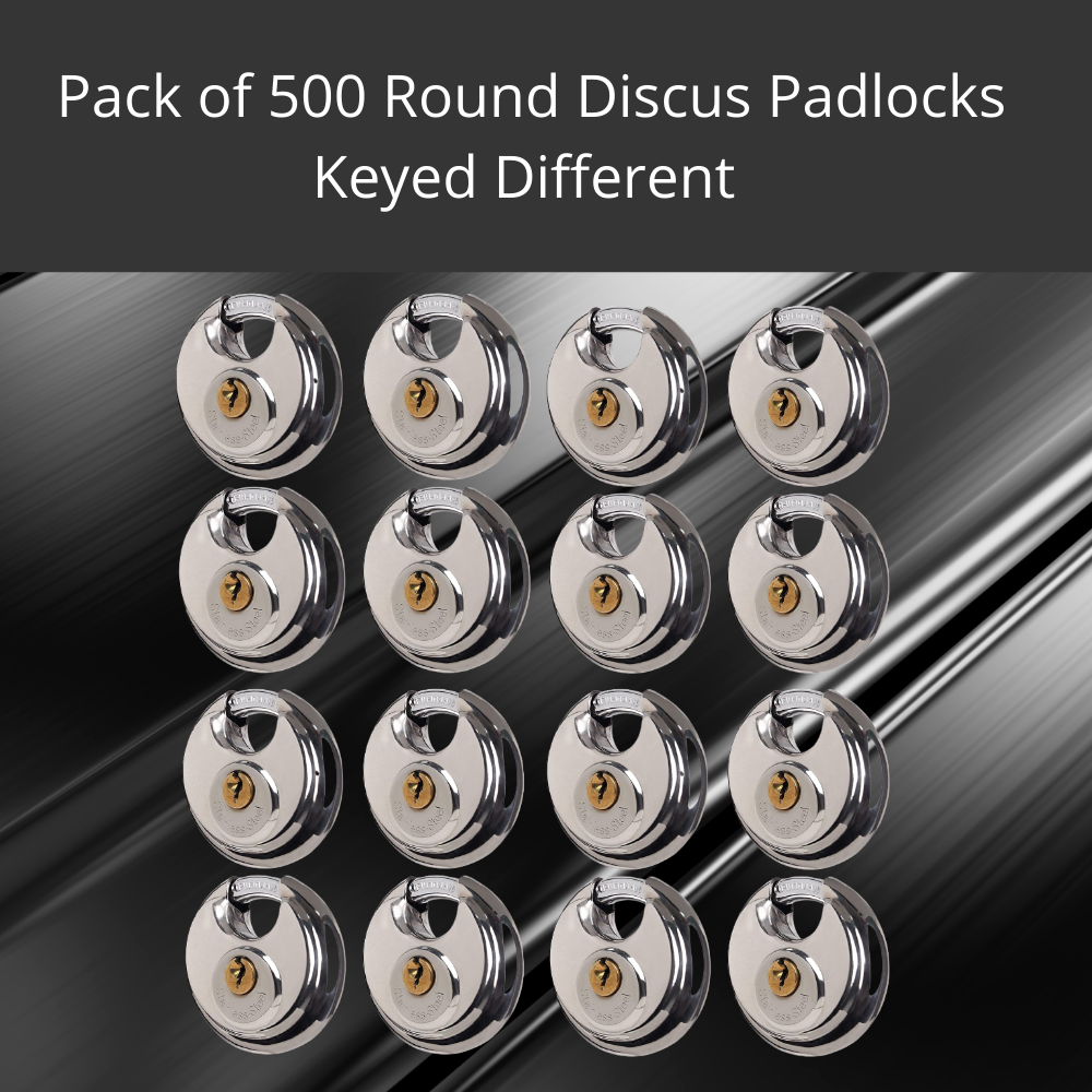 Pack of 24 Acro Locks Discus Keyed Alike Padlock Stainless Steel Discus Lock with 2 Keys, 3/8 Inch Shackle Body Width 70mm, Heavy Duty Lock Outdoor Waterproof Storage Lock for Warehouse, Garage, Storage Unit, Locker, and Outdoors