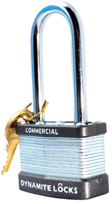 Pack of 6 Dynamite Lock Commercial Grade Premium quality Heavy Duty Padlocks with Keys All the Same keys Keyed Alike 1-3/4” Body Width, 45mm Long Hardened Steel Shackle All The Same Keys