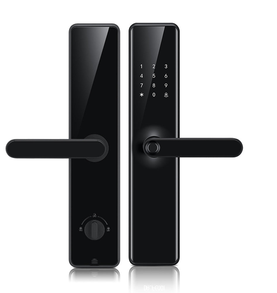 Smart Handle Door Locks High Security Smart Lock Biometric Fingerprint ...