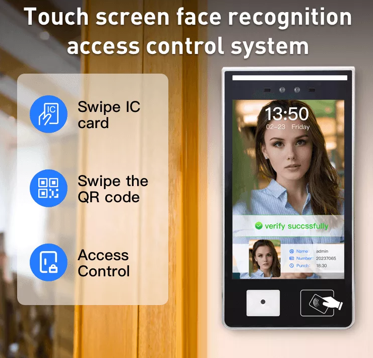 Face recognition access control cctv camera Access Control Integrated Wiegand CCTV Camera Face Recognition Turnstile