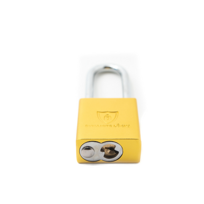 Dynamite Locks, Safety Lockout Padlocks, Safety Padlocks Keyed Alike, Dynamite Locks Aluminum Padlocks Safety Lock-Out Tag Out Keyed Alike, Safety Lockout Padlock with Body Width 1-1/2" with 2" Long Shackle Multiple Locks ( Yellow)